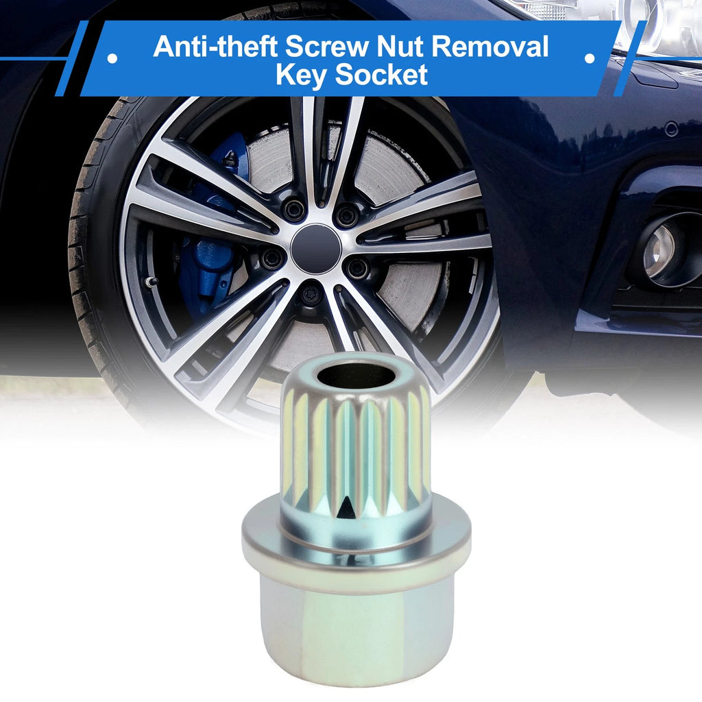 35/19PT Wheel Lock Lug Nut for BMW (Anti Theft Removal Key Socket Adapter)