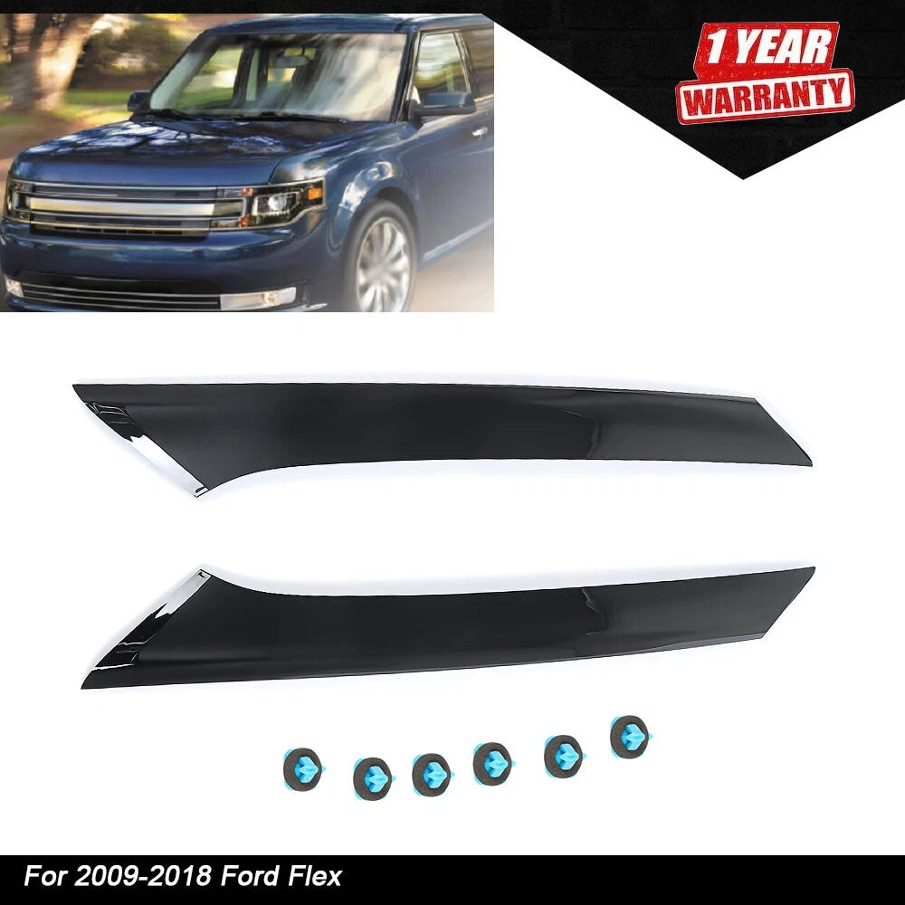 Set of 2 Windshield Outer Pillar Trim for Ford Flex (2009–2018)