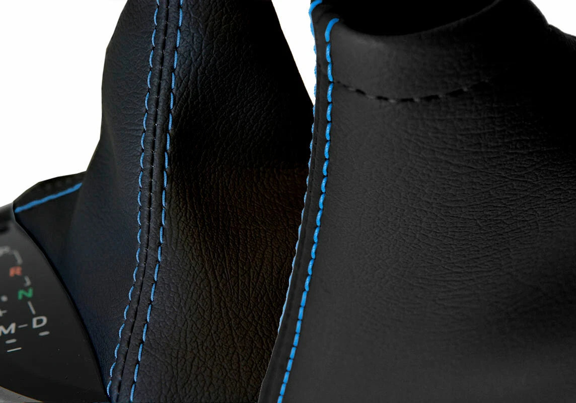 Automatic & E Brake Boot Cover for Subaru BRZ Scion GRS Toyota (2013–2020) Blue Stitch