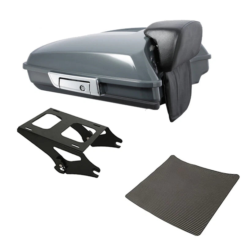 Razor Trunk Backrest with Mount for Harley Street Glide (2014–2026) Gunship Gray