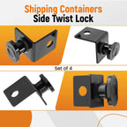 Set of 4 Tie Downs for Shipping Containers (Universal Fit)
