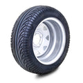 Set of 2 Golf Cart Tire Assembly 215/35-12 on 4x4" ET-25.4 Silver Wheel 14004