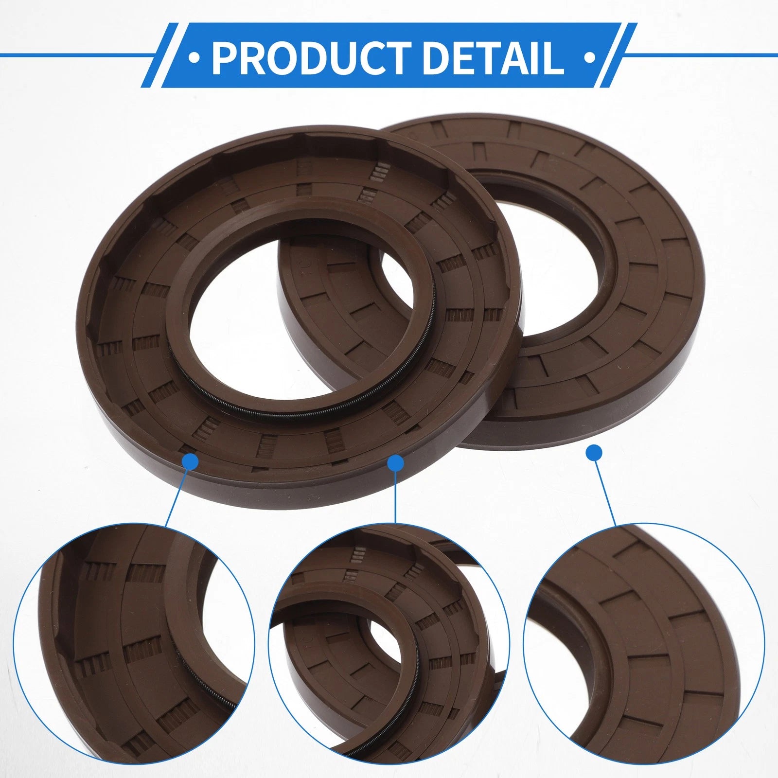 2X Oil Seal Rotary Shaft Seal FKM Rubber 45x85x10mm for Various Models