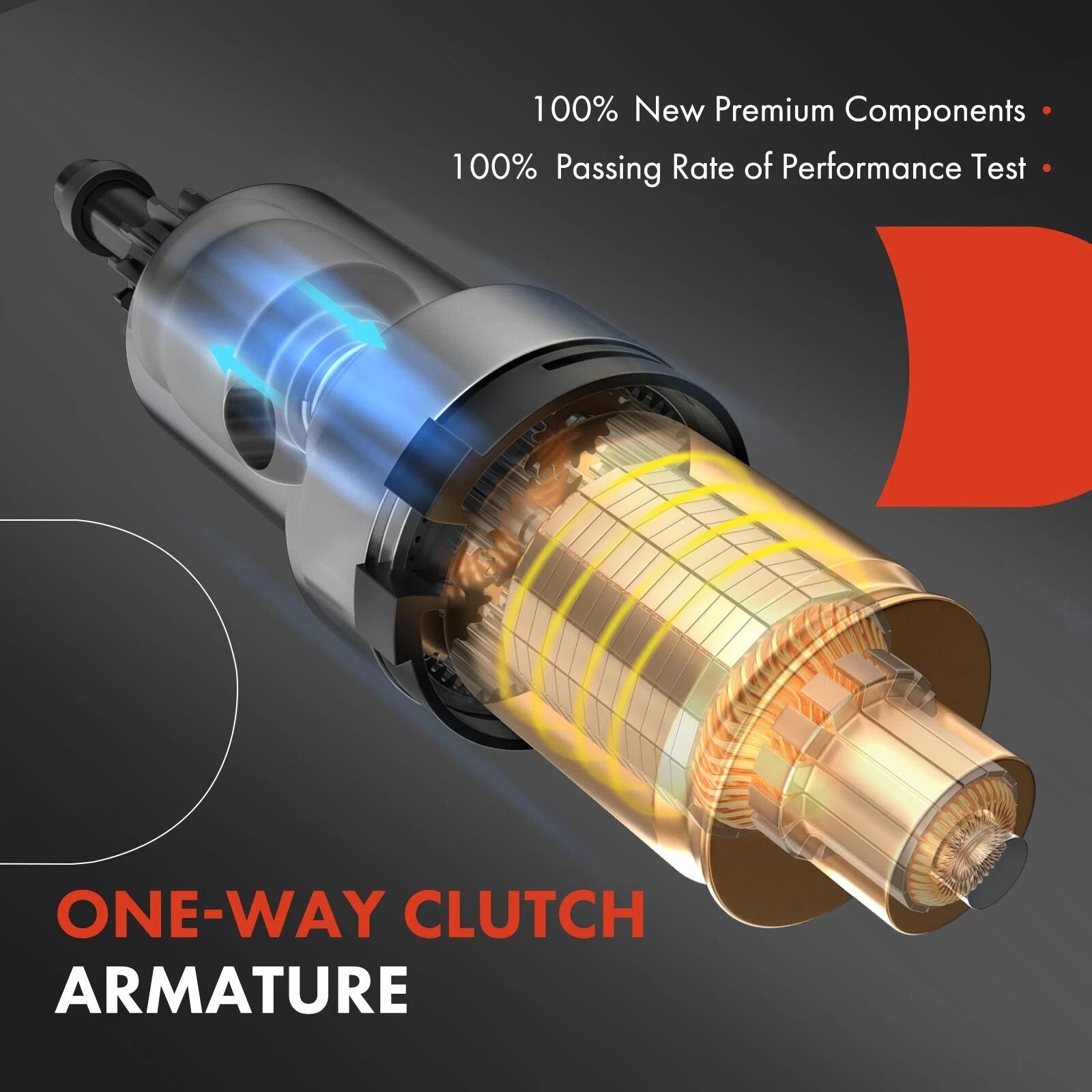 Starter for Ford Ranger, Aerostar, Mazda B3000 (1997-2008)