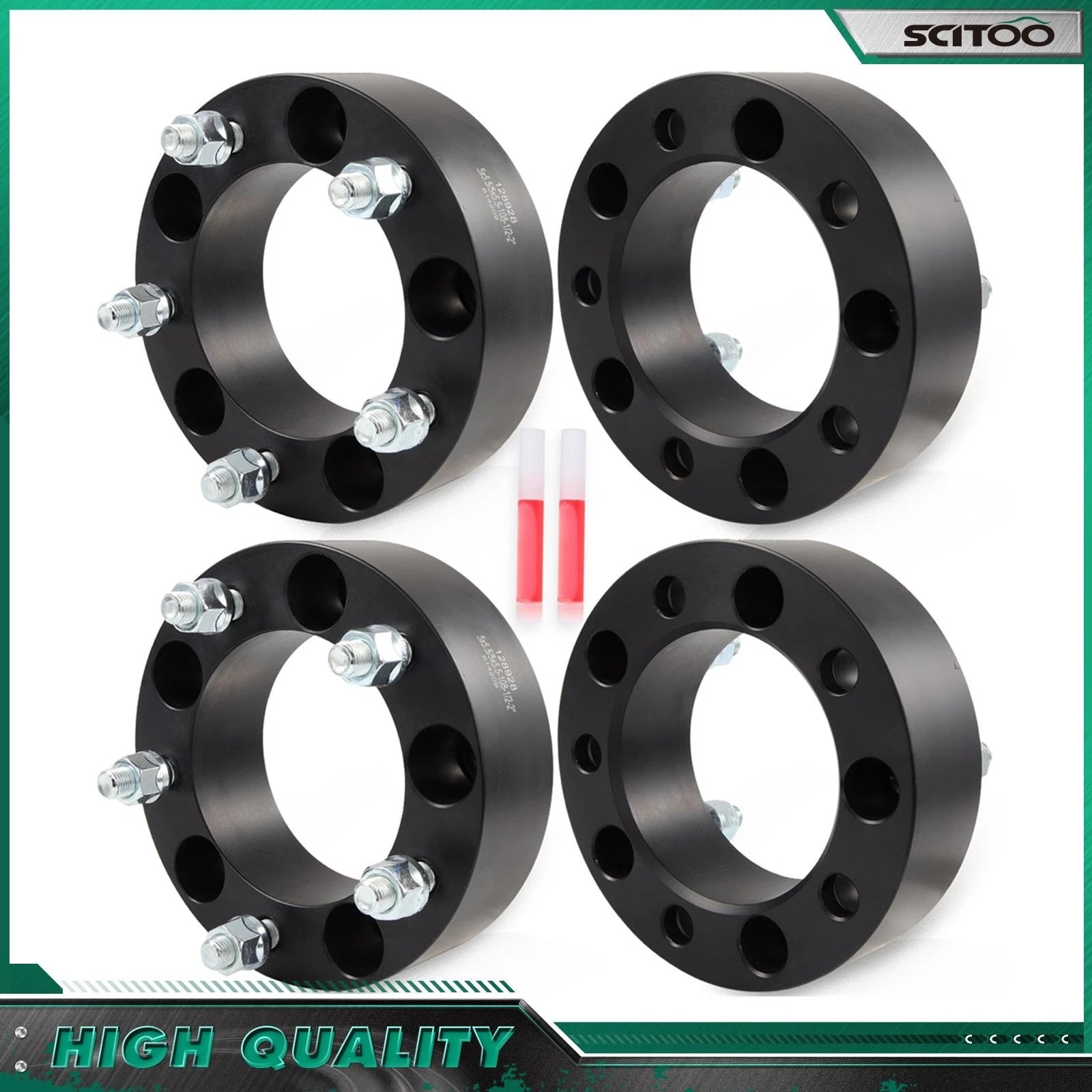 Set of 4 Wheel Spacers 2" 5x5.5 5x139.7mm for Ford E-150 (2003–2006)