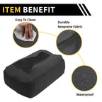 Console Lid Armrest Cover for Chevrolet (Microfiber Leather, Black)
