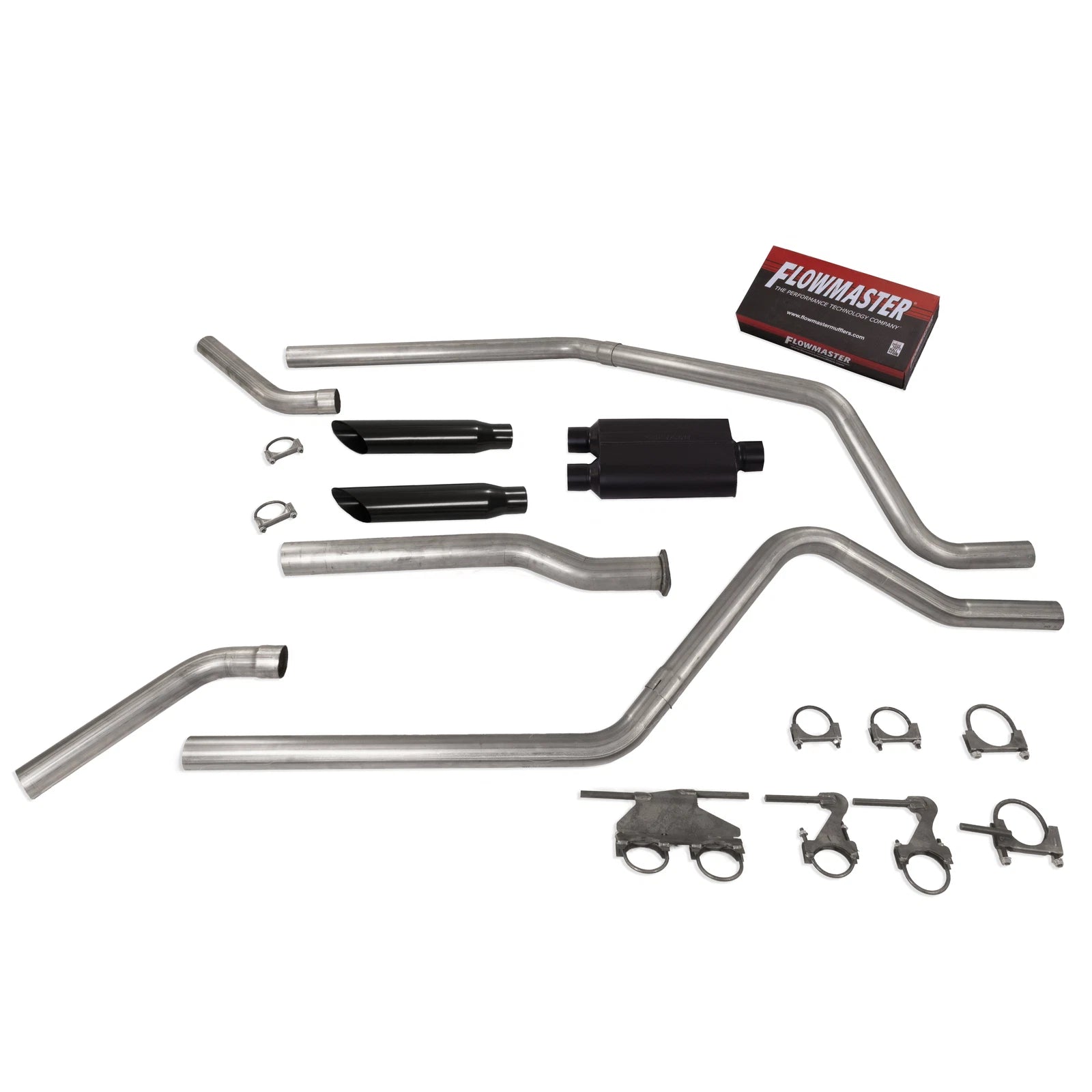 2.5" Dual Exhaust for Dodge Ram 1500 (2019–2025) Flowmaster 50 Series Black