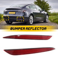 Set of 2 Tail Lower Rear Bumper Light Reflectors for Tesla Model 3 (2017–2023)