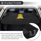 Rear Parcel Shelf Boot Load Cover for Ford Fiesta (2018–2022) Black
