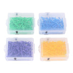 Dental Plastic Poly-Wedges Set of 400 (4 Sizes, 4 Colors)