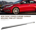Chrome Fender Garnish Molding Trim for Hyundai Sonata (2015–2017)