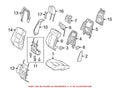 Genuine OEM Front Headrest Guide 20497007418N84 for Mercedes-Benz