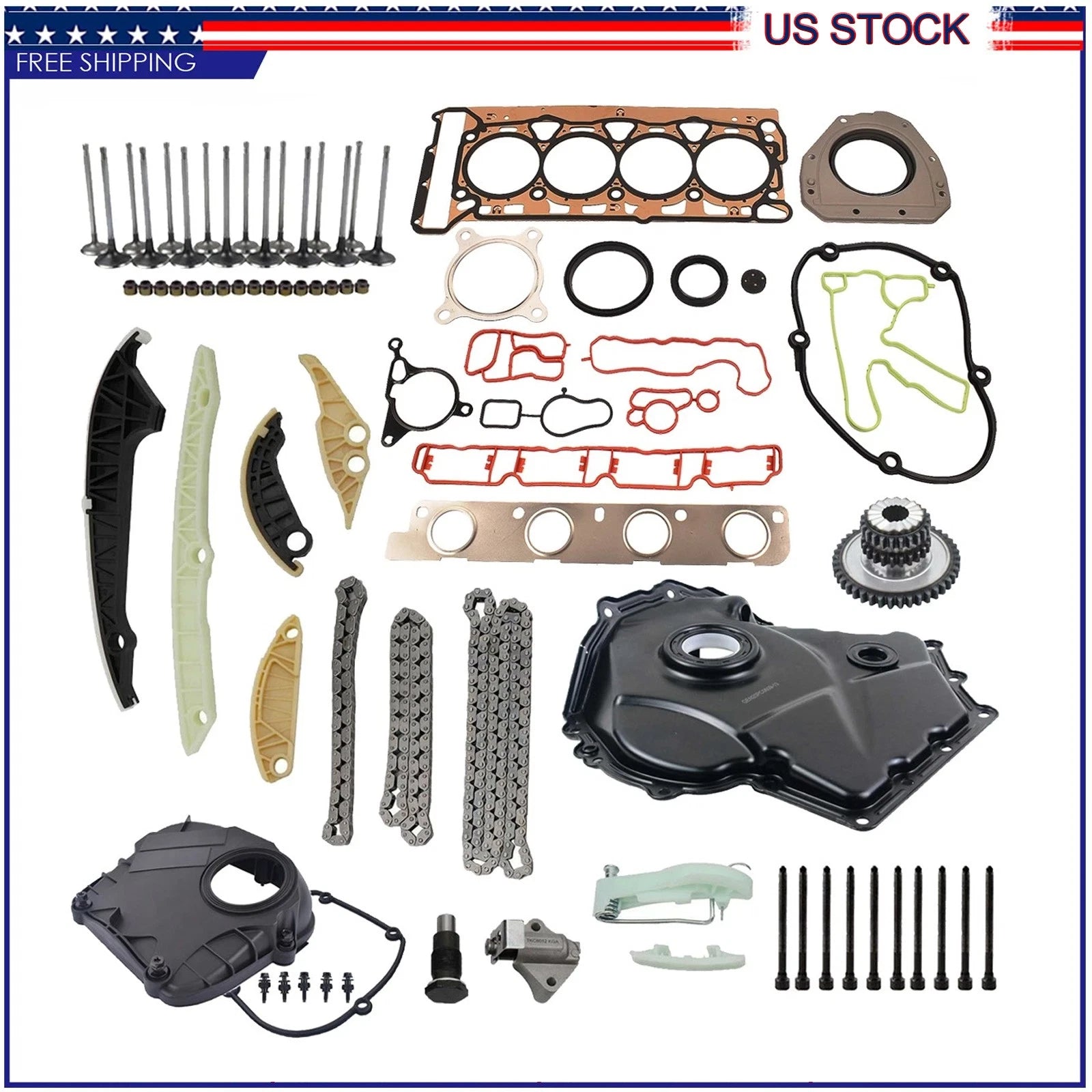 Engine Rebuild Timing Cover Kit for Audi A4 A6 Q5 TT (2008–2016)