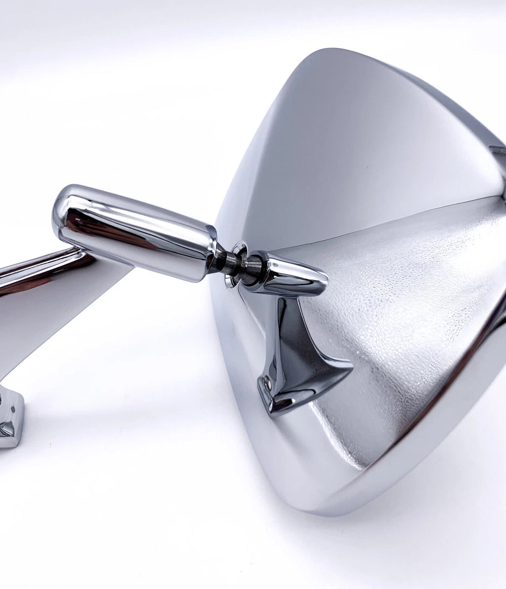 Outside Door Mirror with Ribbed Base for 1970–1972 Chevrolet Chevelle