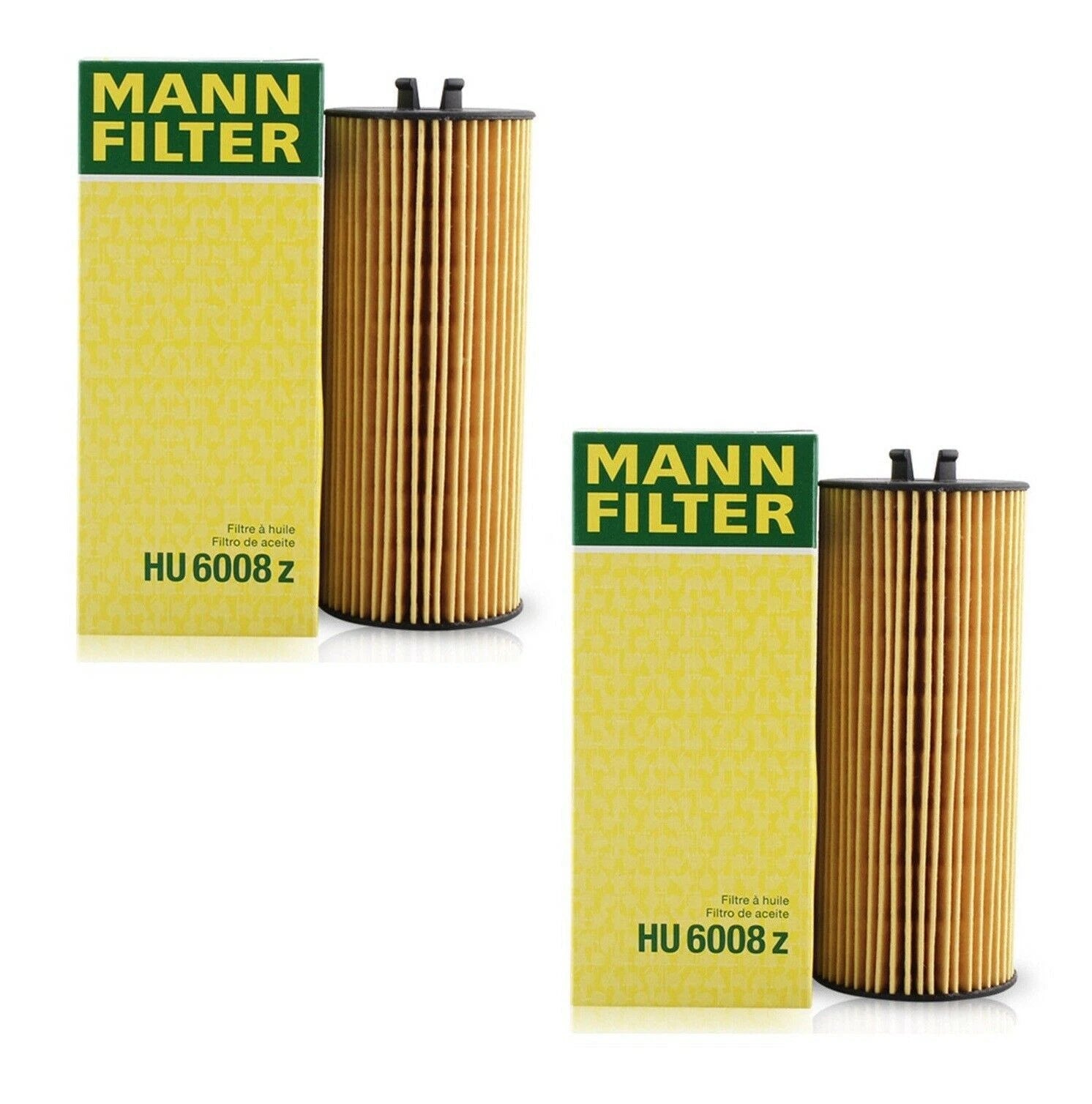 2X OEM Mann Engine Oil Filters for Mercedes W205 C117 X218 C207 W463
