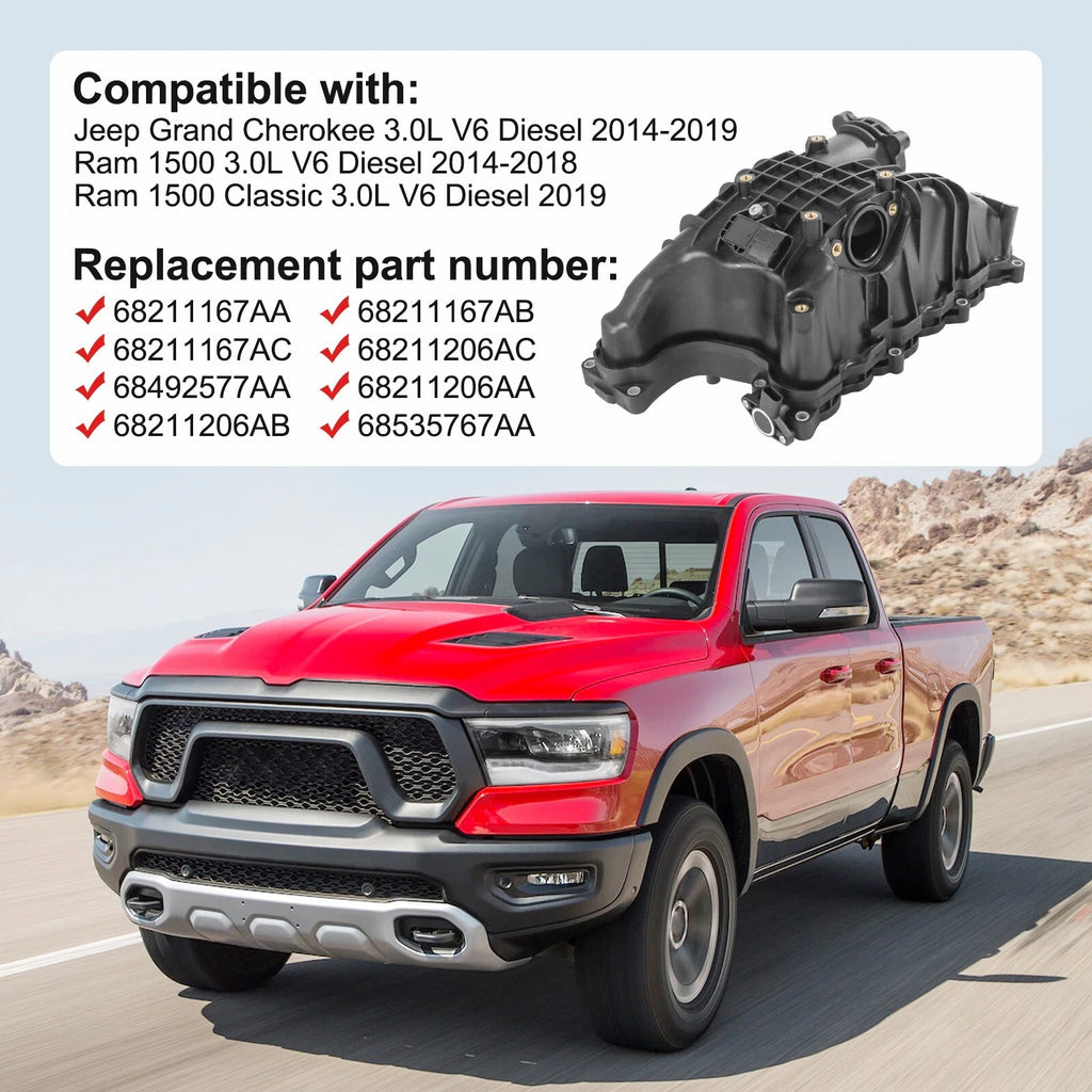 Intake Manifold for Jeep Grand Cherokee RAM 1500 Classic (2014–2019) Turbo