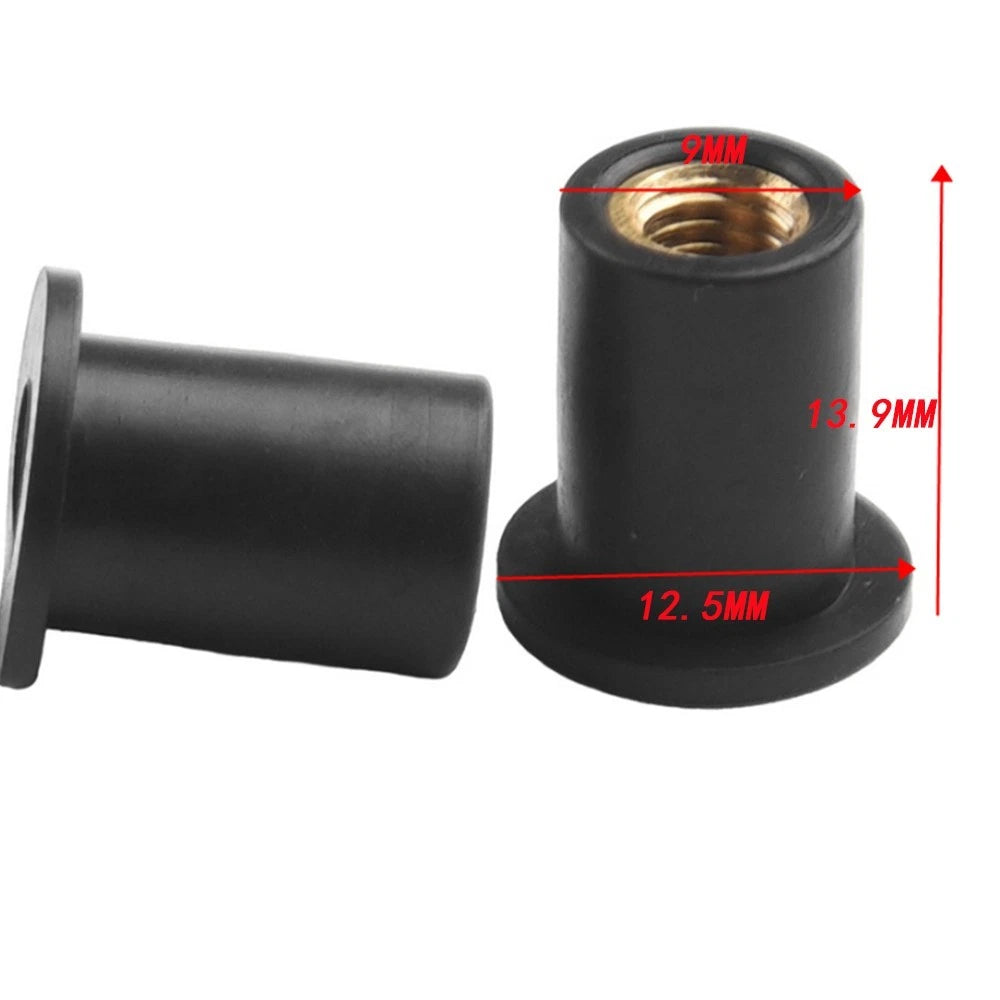 10X Rubber Nut Vibration Damper for Motorcycle Windshield