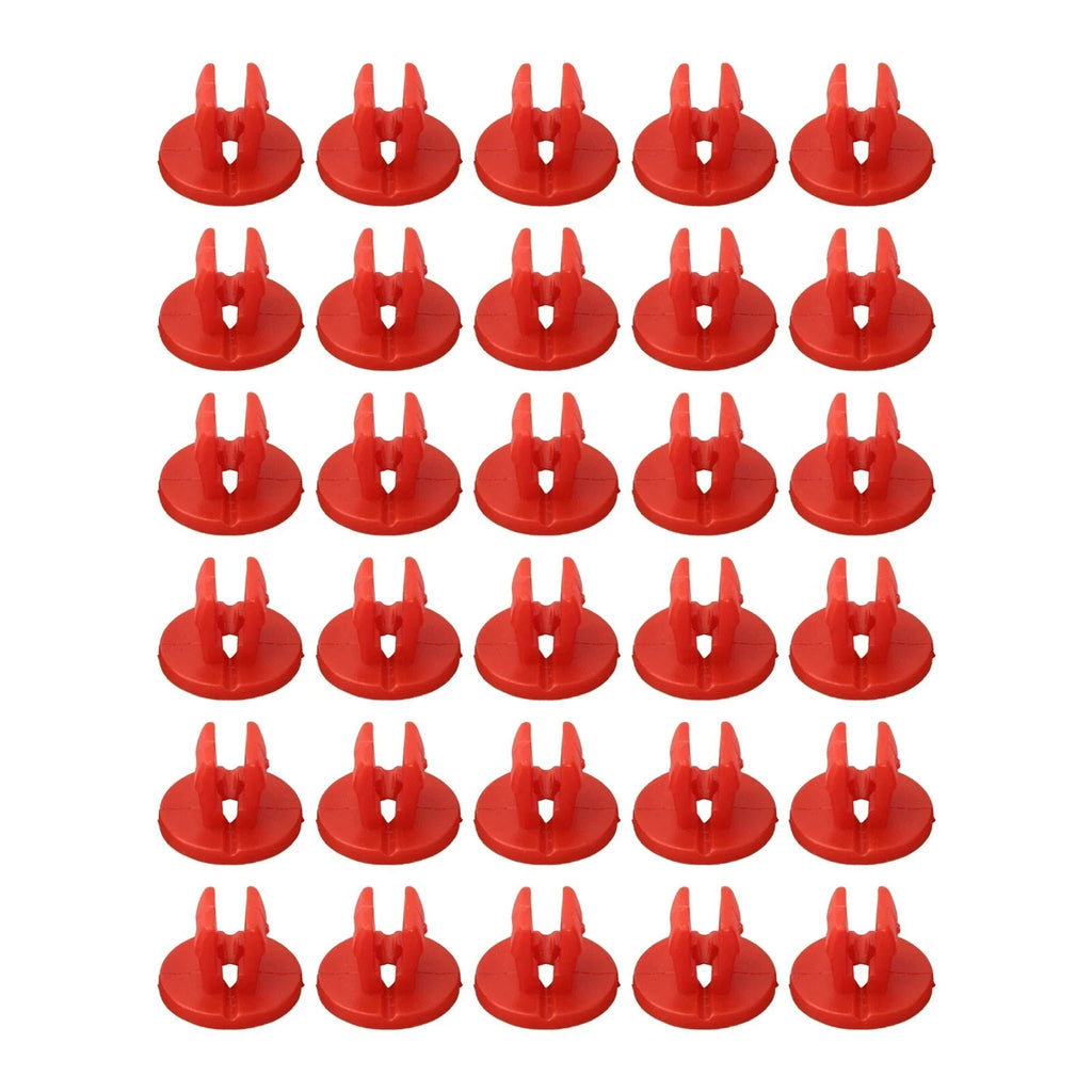 Under-Body Shield Nut Set 30 pcs Snap Red for Ford