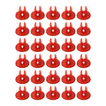 Under-Body Shield Nut Set 30 pcs Snap Red for Ford