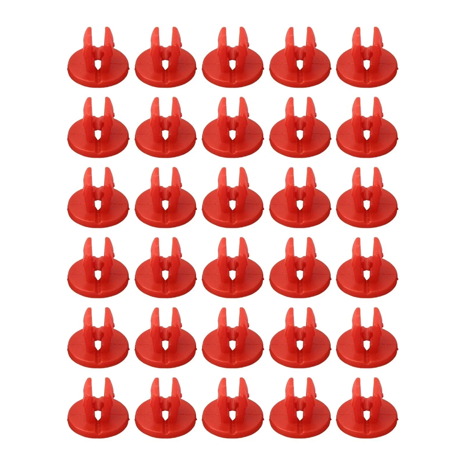 Under-Body Shield Nut Set 30 pcs Snap Red for Ford