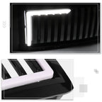 Vertical Slat Front Bumper Grille + L-Shape LED Bar for Chevy Silverado 1500 (2014–2015)