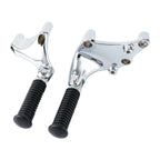 Chrome Passenger Footpegs for Harley Sportster Iron883 1200 (2014–2022)
