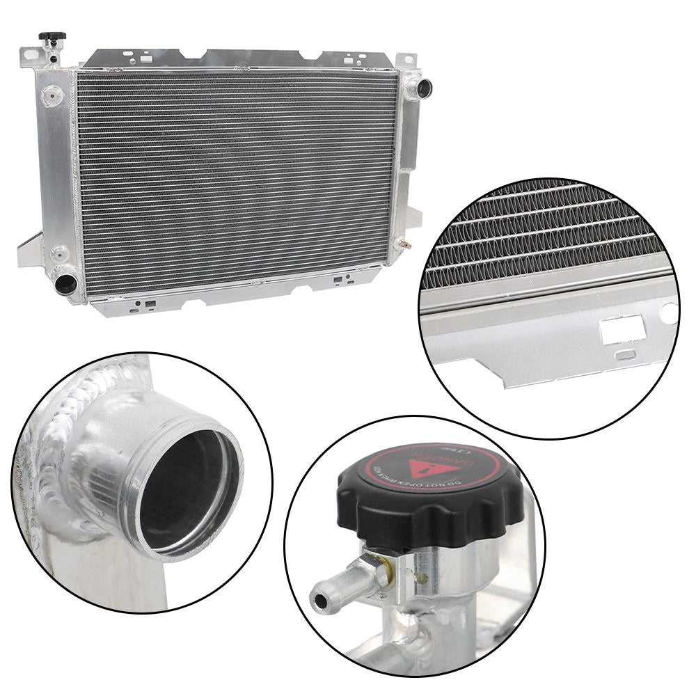3-Row Aluminum Radiator CC1451 for Ford Bronco F150 F250 F350 (1985–1997)