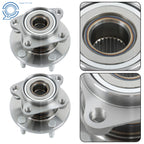 Set of 2 Rear Wheel Hub Bearings for Ford Edge AWD (2007–2010)
