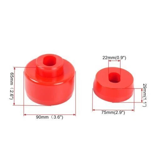 Red Body Cab Mount Bushing Kit for Silverado Sierra 1500/2500 (1999–2014)