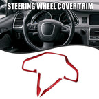3 x Front Car Steering Wheel Cover Trim for Honda Civic (2016-2021)