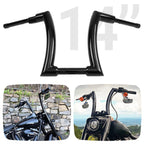 14" Black Rise Ape Hanger Handlebars for Harley Touring
