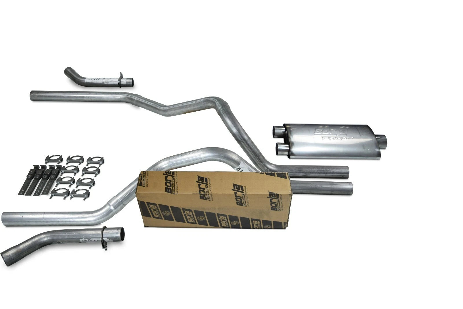 2.5" Dual Exhaust Kit for Ford F-150 (2004–2014) Borla Pro XS Corner Exit
