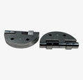 Set of 2 Marine Grade Stainless Steel Round Hinges 2.5'' x 2.5''