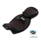 Gel Seats  Driver Passenger for Harley Electra Glide (2009-2023)