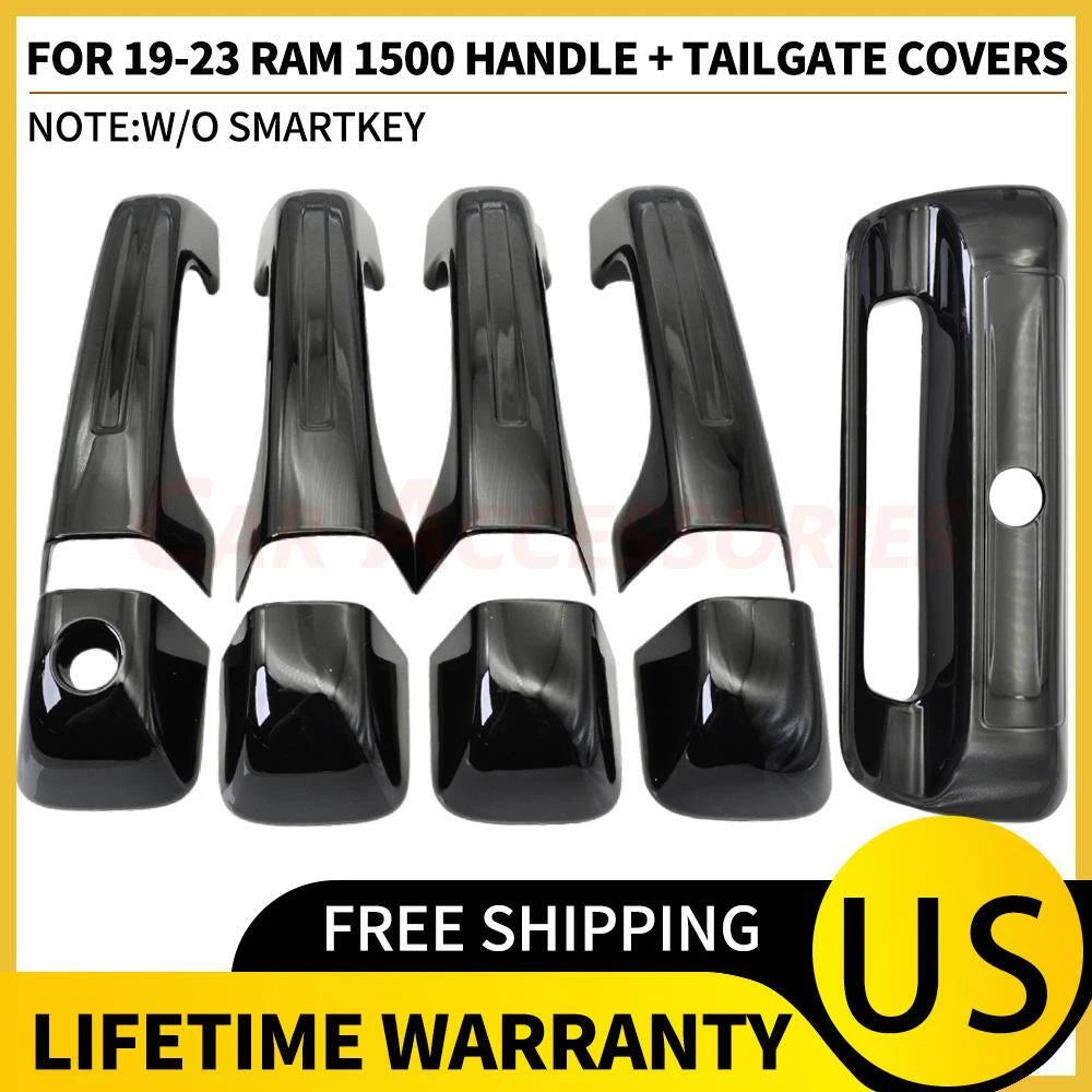 Set of 4 Door Handle & Tailgate Covers for Ram 1500 (2019–2023)