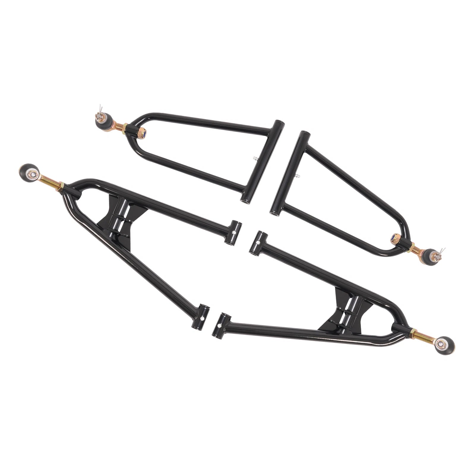 Set of 2 Front Extended A Arms +2 +1 for Yamaha Raptor 700 700R (2006–2017) Chrome
