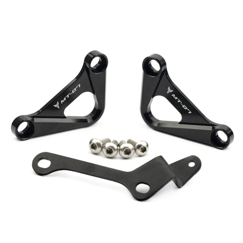 CNC Rear Foot Rest Blanking Plates for Yamaha MT-07 FZ-07 (2014–2024)