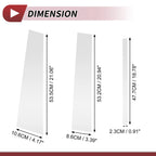 Set of 6 Door Pillar Window Trim for Nissan Titan (2017–2020) Chrome