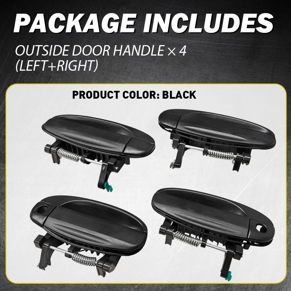 Set of 4 Outside Door Handles for Chevy Aveo/Aveo5 (2004–2011)