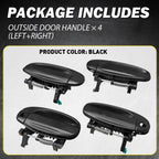 Set of 4 Outside Door Handles for Chevy Aveo/Aveo5 (2004–2011)