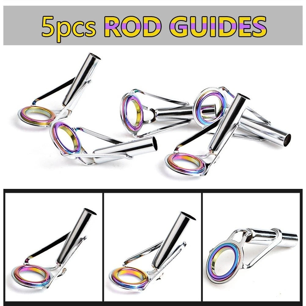 5pcs Fishing Rod Guides for Saltwater Fishing (FISHKING)