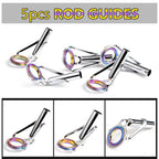5pcs Fishing Rod Guides for Saltwater Fishing (FISHKING)