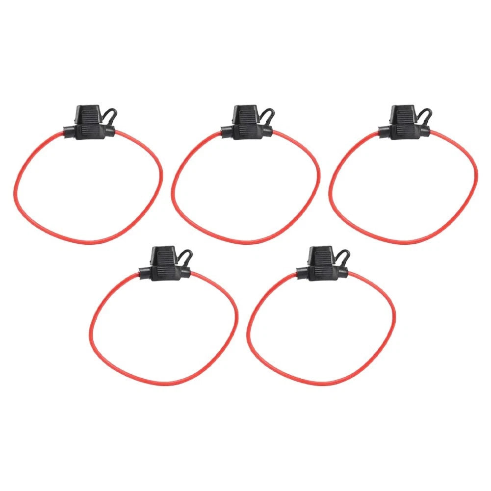 Pack of 5 Waterproof Cut Off Switch with 12 Inline Fuse Holder 12V 30A
