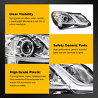 Passenger Right Headlight with Bulbs for Mercedes Benz E350 E400 E550 (2010–2013)
