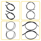 2X Black Roof Top Trim Moldings for Toyota Corolla (2009–2013)