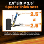 2.5" Front Leveling Lift Kit for Ford Ranger (2019–2022)