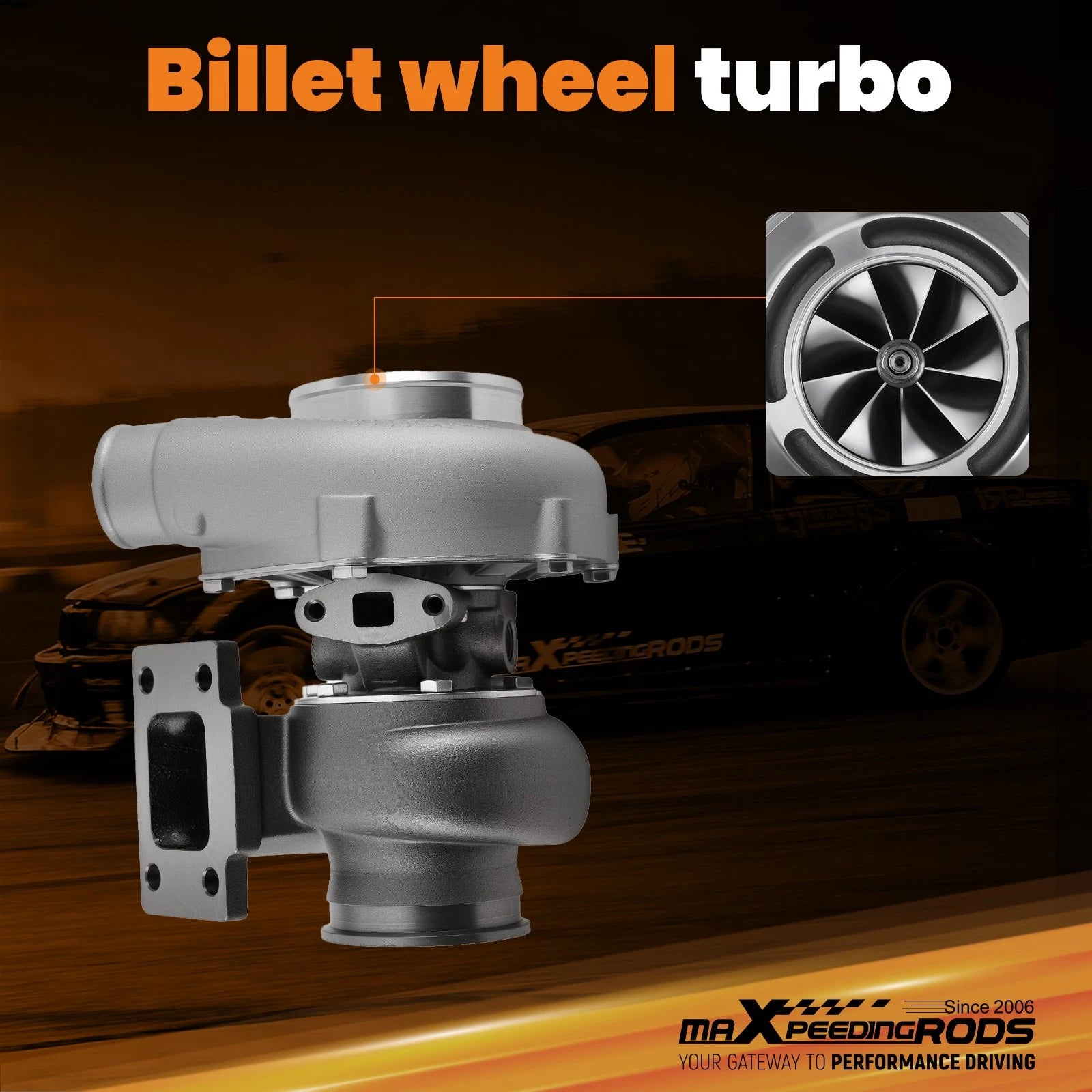GT3037 GT3076 T3 VBand Turbocharger .82 A/R .60 for Performance Applications