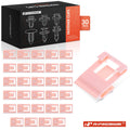 30Pcs 20mm Wide Pink Nylon Molding Clip for Honda Accord CR-V