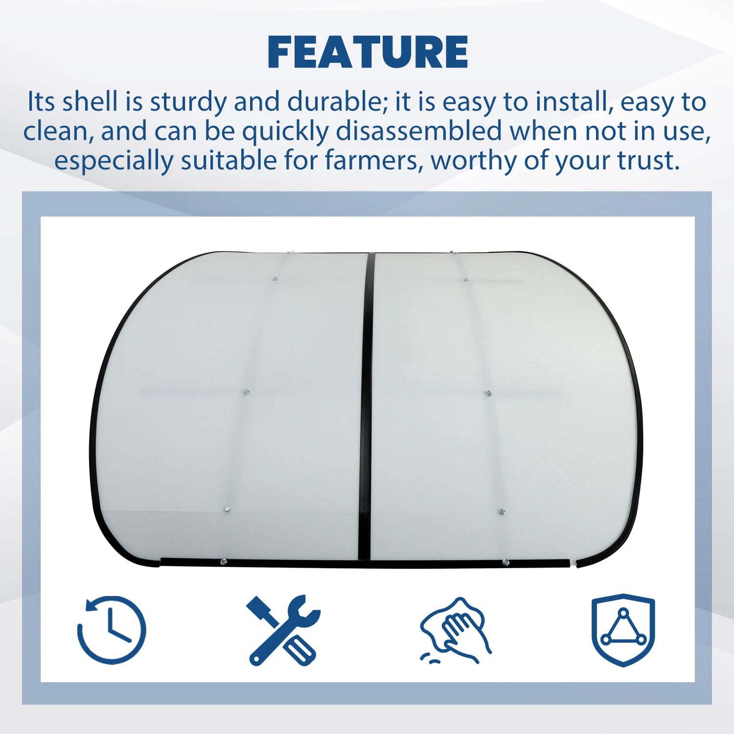 Tuff Top ROPS Canopy for Tractor Mowers (52" X 52")