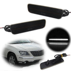 2X Smoke Lens White LED Front Side Marker Lights for Chrysler Pacifica
